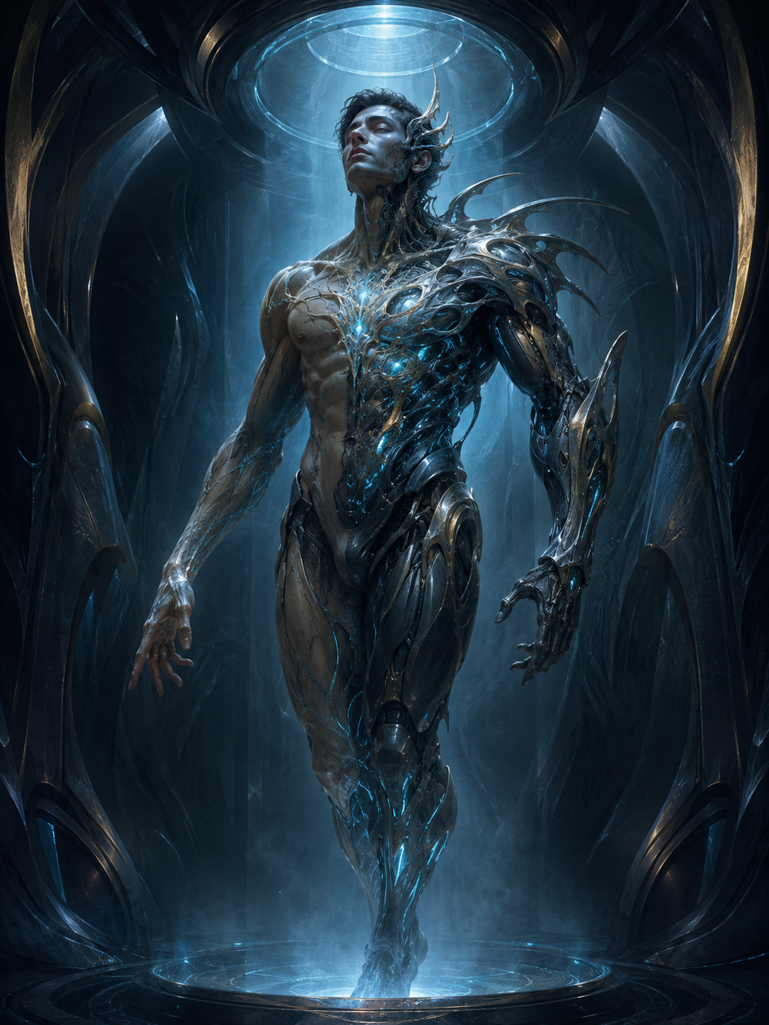 A candidate evolved into a seamless biological and technological hybrid